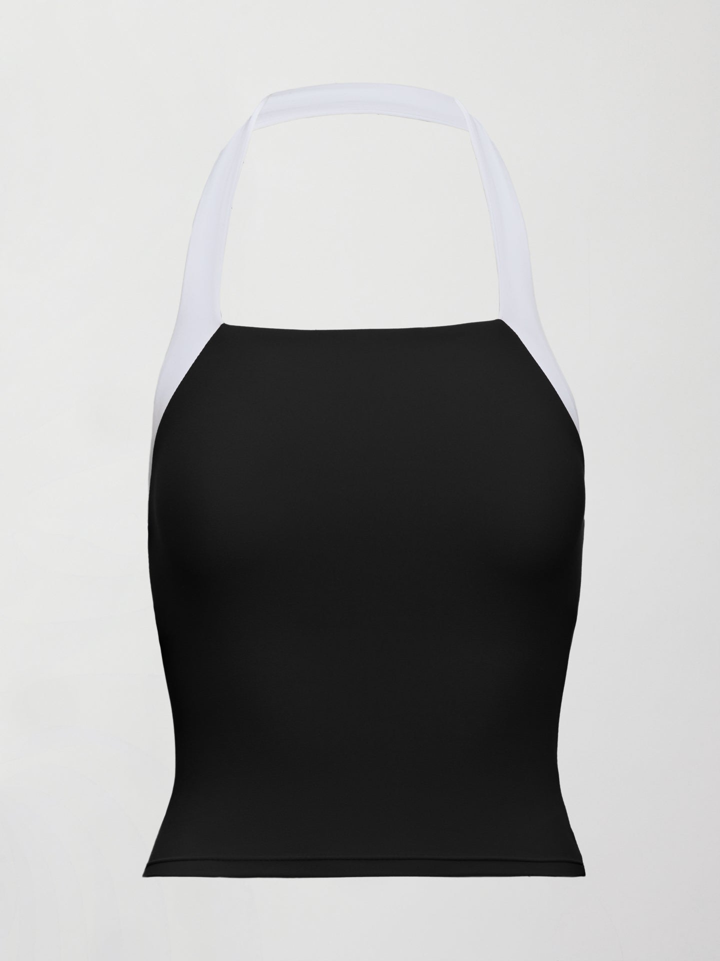 Carbon38 Colorblock Halter Tank in Melt - Black/White