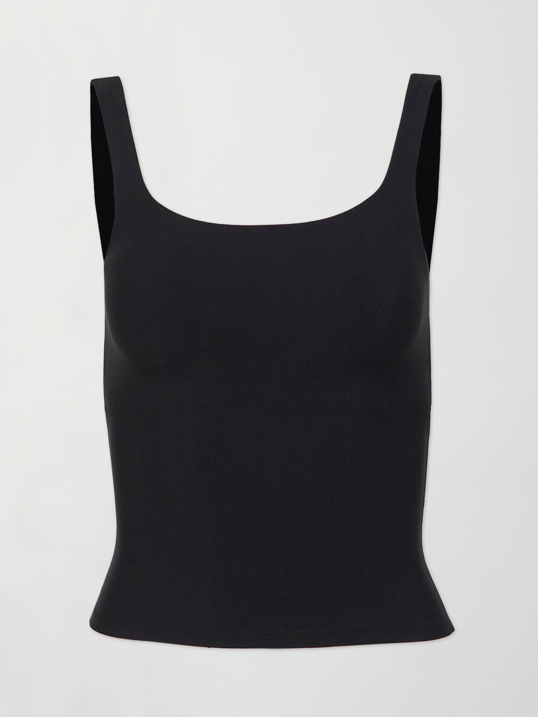Carbon38 Wide Scoop Bra Tank in Melt - Black