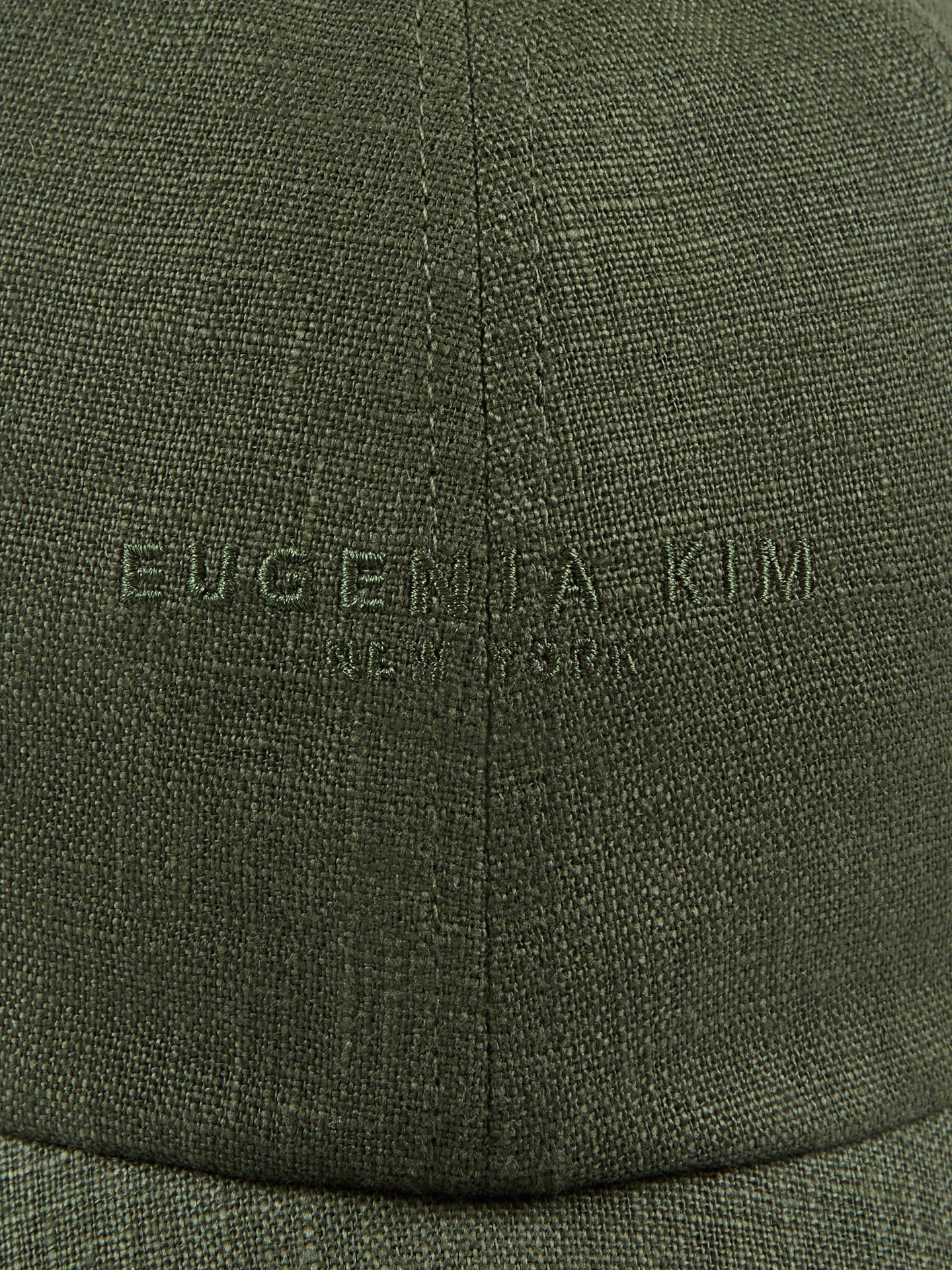 Carbon38 Lo Linen Baseball Cap - Olive