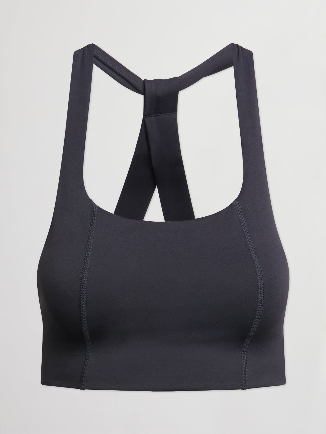 Carbon38 T Back Bra In Diamond Compression - Black