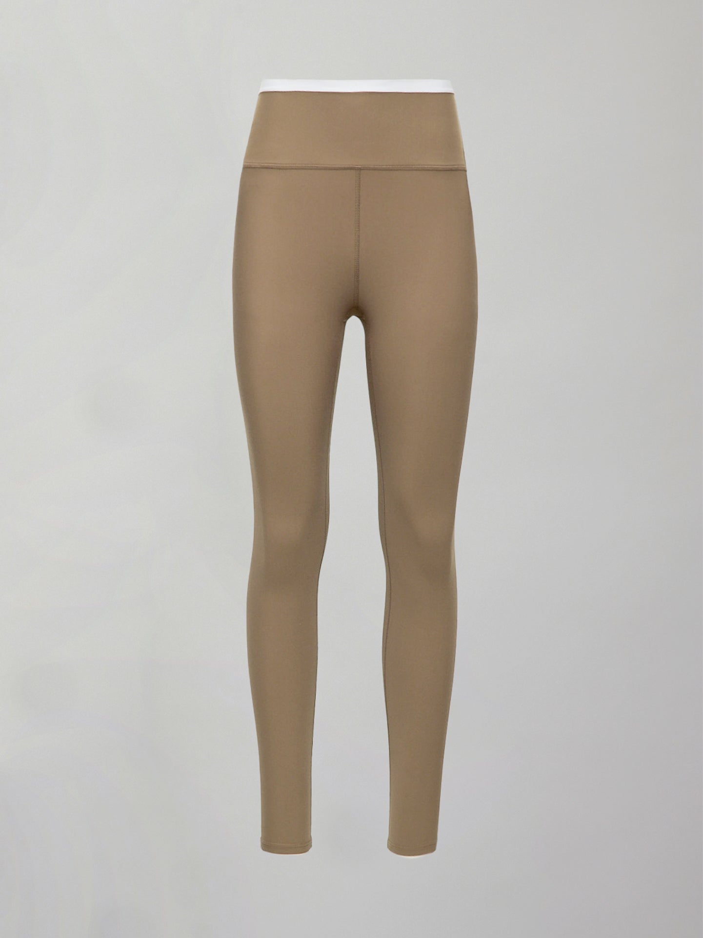 Carbon38 Contrast Waistband Legging in Melt - Chinchilla / White