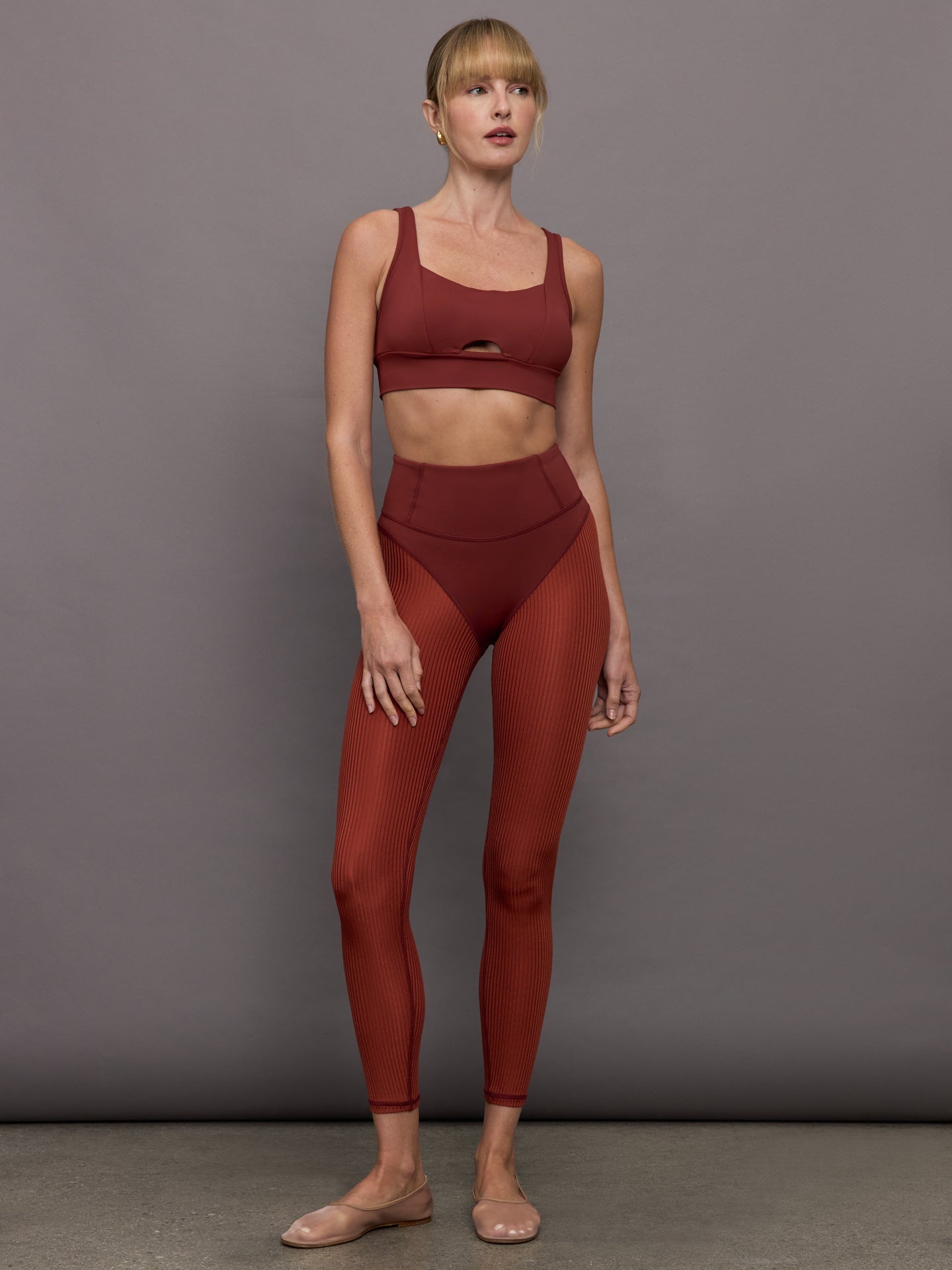 Carbon38 Verve Longline Bra - Terracotta
