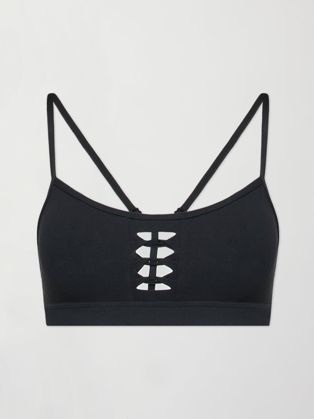 Carbon38 Crochet Melt Bra - Black