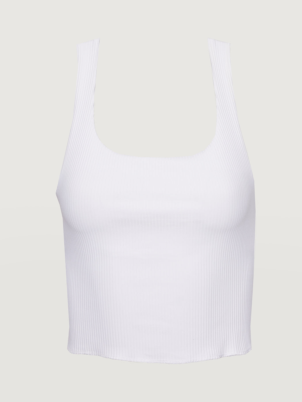 Carbon38 Ribbed Tank - White