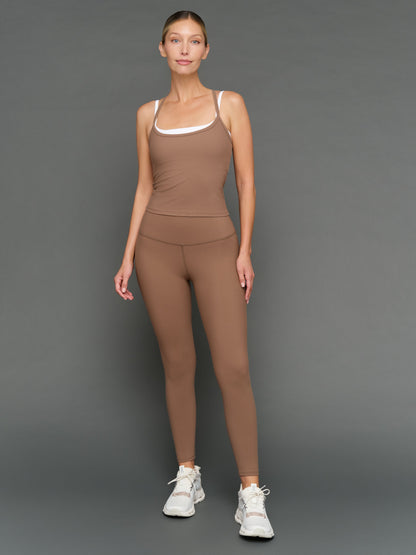 Carbon38 Double Layered Tank in Melt - Caribou/White