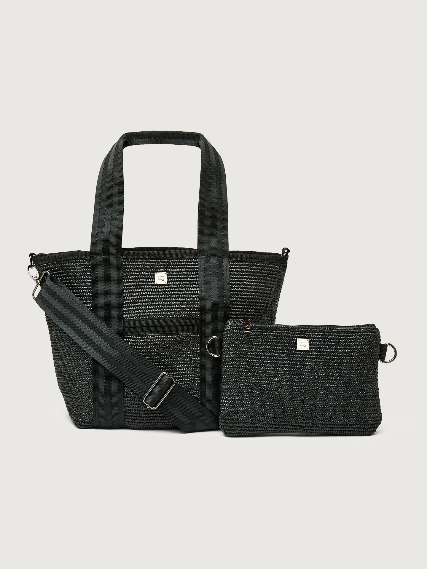 Carbon38 Capri Tote - Black Raffia