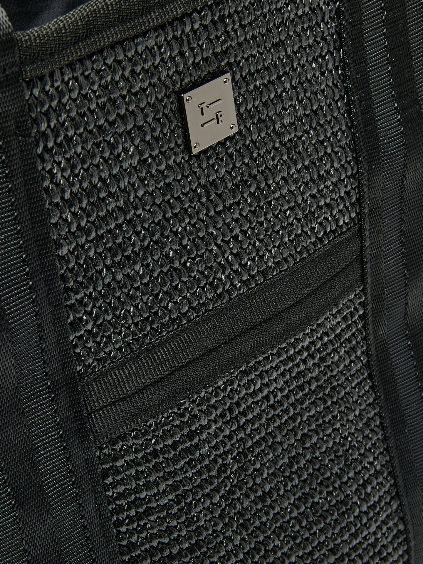 Carbon38 Capri Tote - Black Raffia