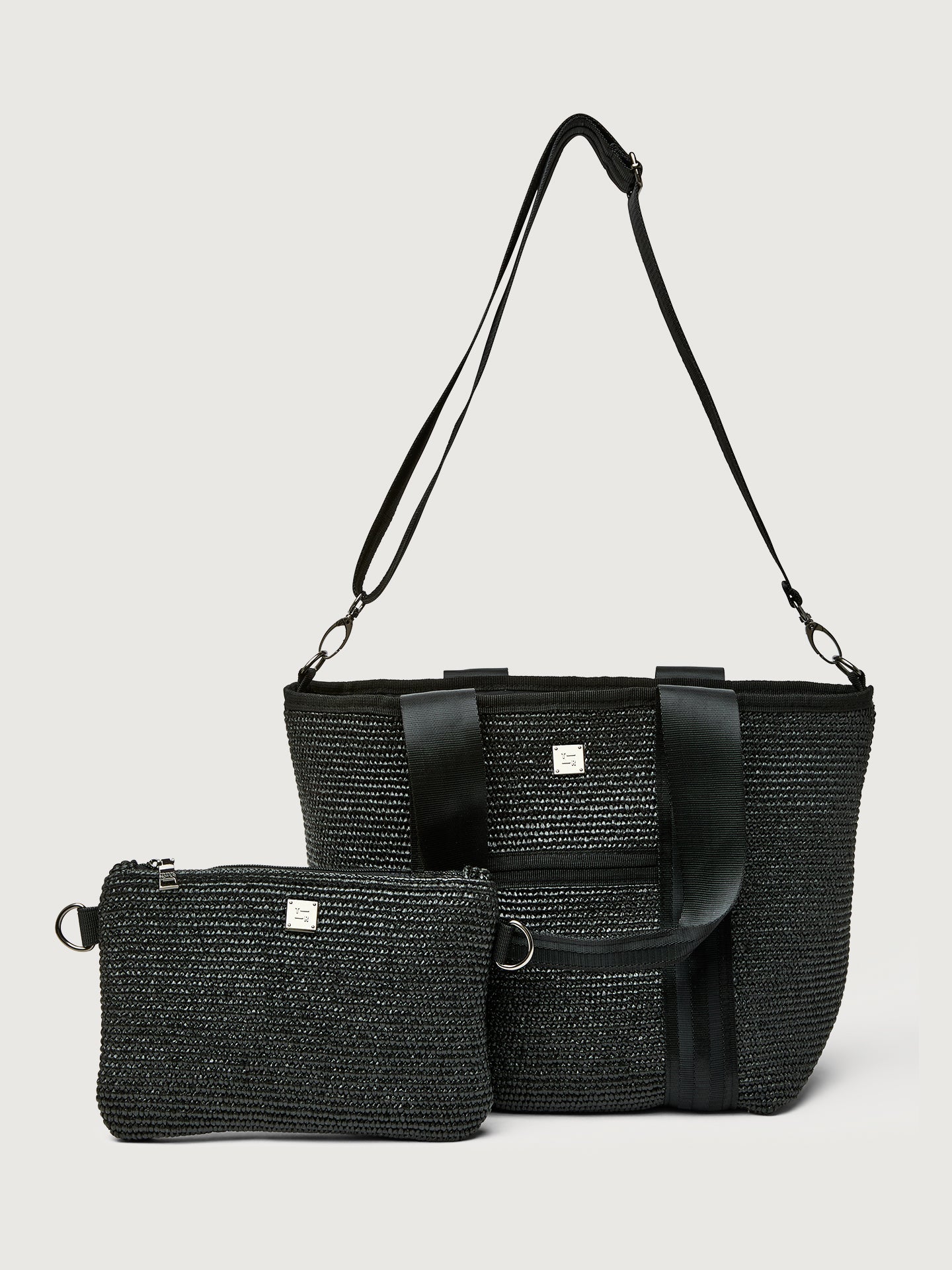 Carbon38 Capri Tote - Black Raffia