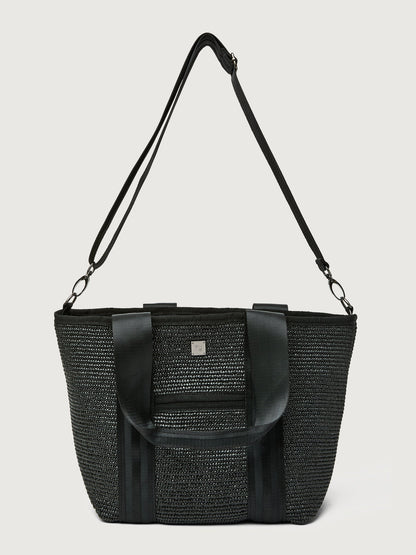 Carbon38 Capri Tote - Black Raffia