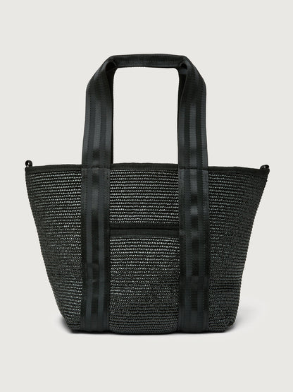 Carbon38 Capri Tote - Black Raffia