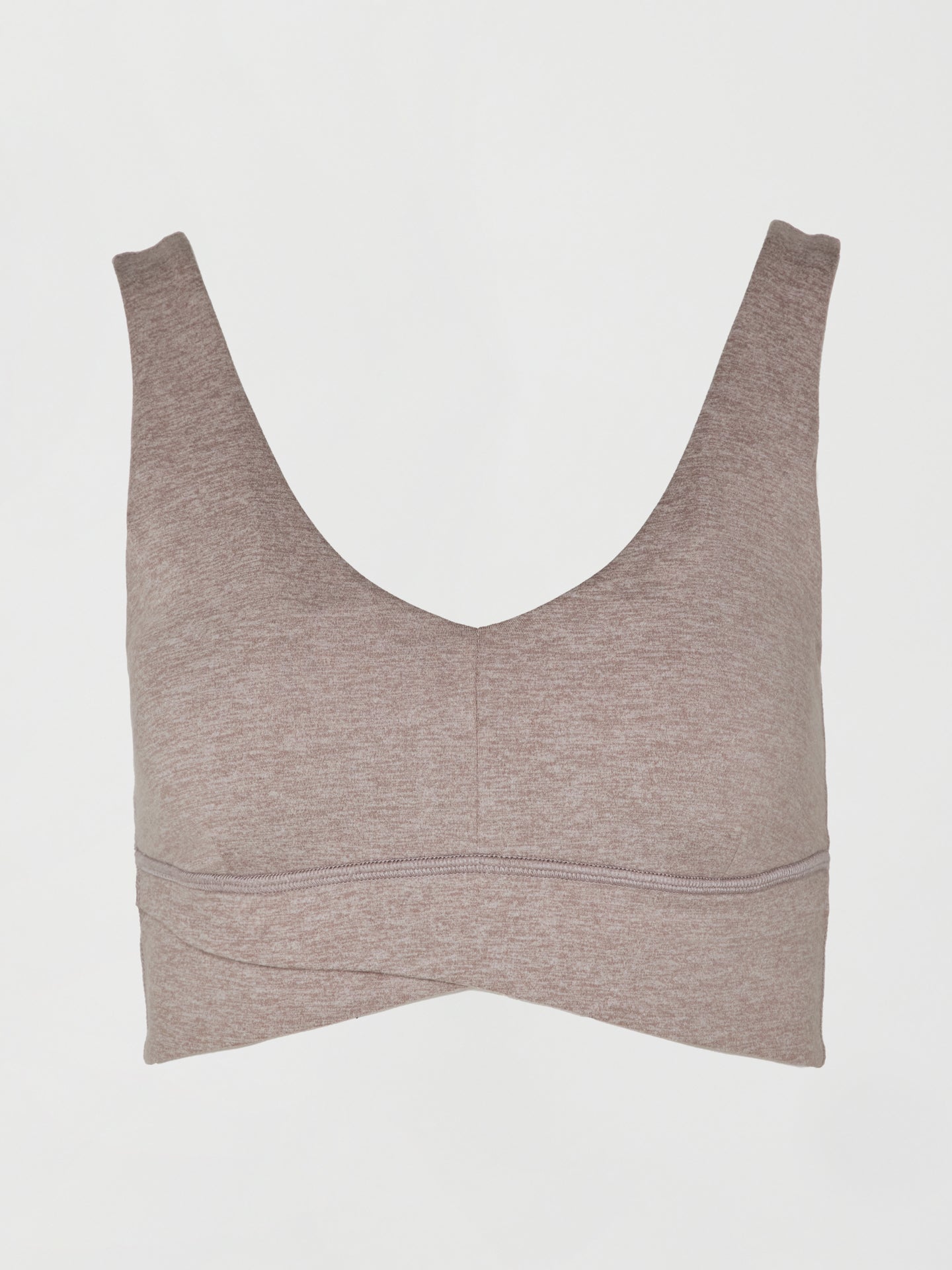 Carbon38 Wrap Bra in Heather Melt - Heather Oatmeal