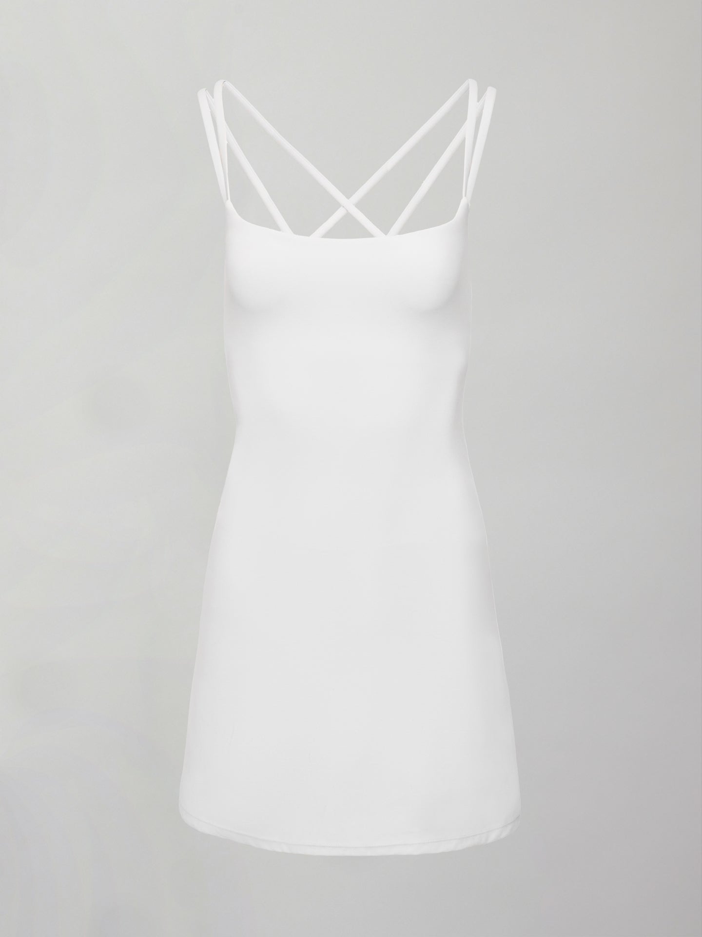 Carbon38 Strappy Dress in Melt - White