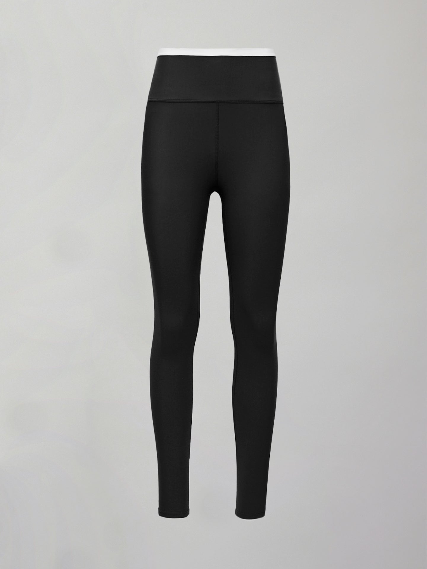 Carbon38 Contrast Waistband Legging in Melt - Black/White
