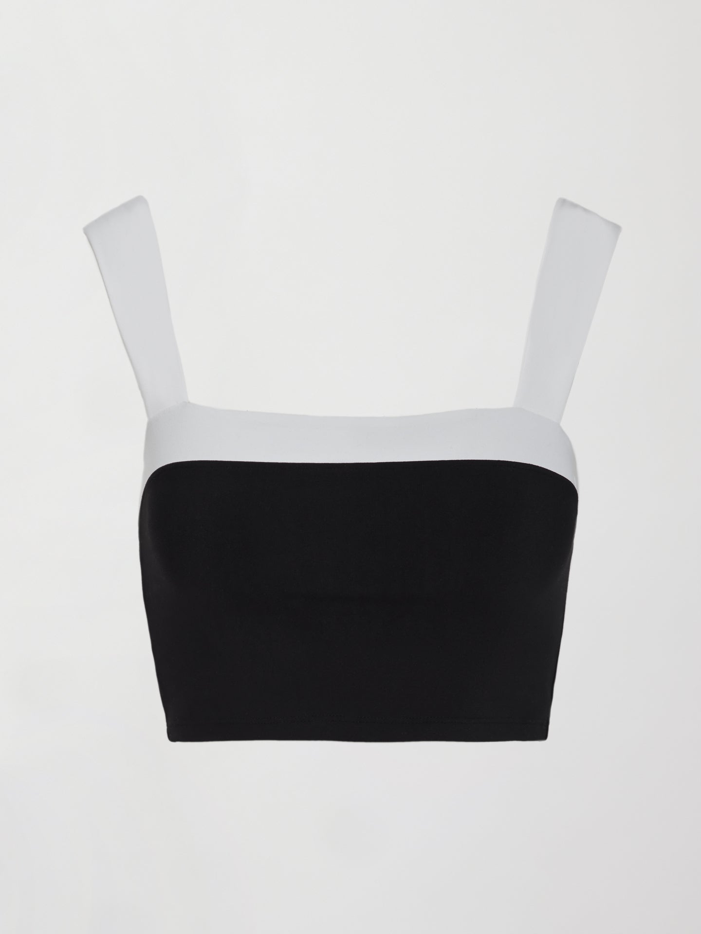 Carbon38 Square Neck Contrast Bra in Melt - Black/White