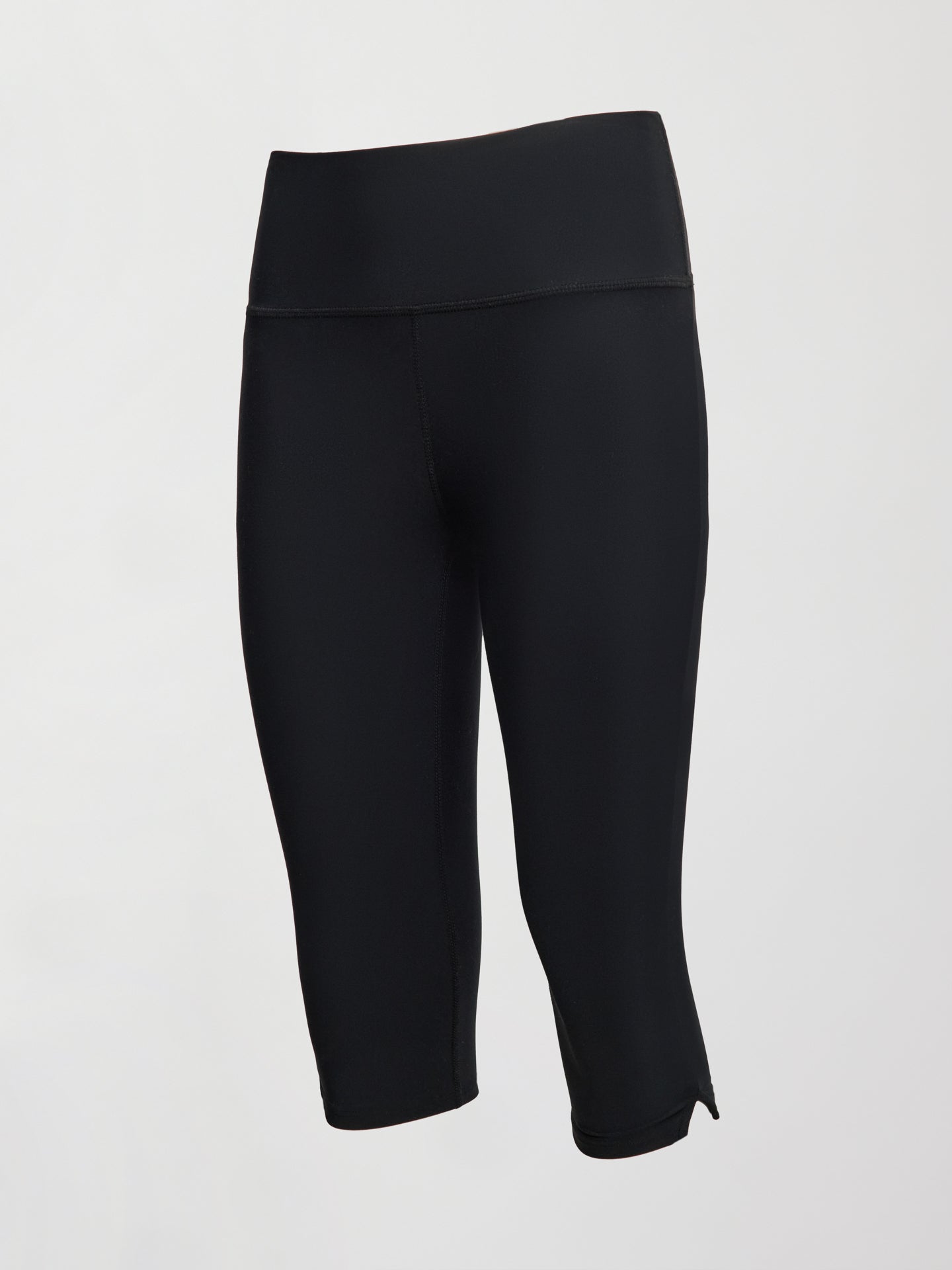 Carbon38 High Rise Capri Legging in Melt - Black
