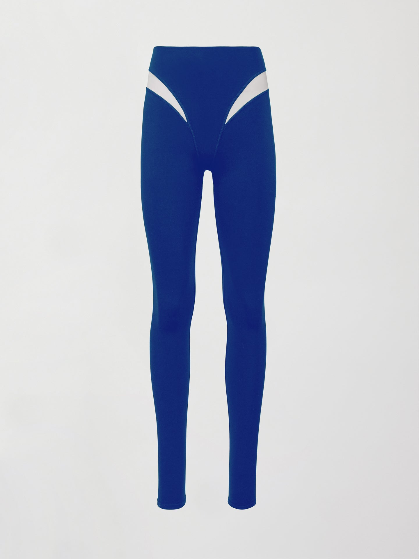Carbon38 Spliced Colorblock Legging in Melt - Cobalt/White
