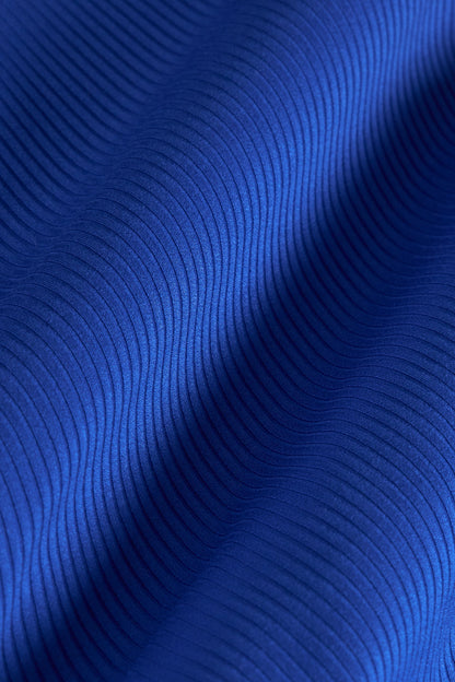 Carbon38 Racerback Bra in Ribbed Melt - Cobalt