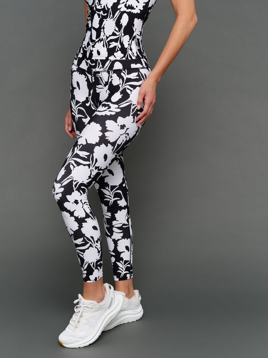 Carbon38 Floral Print Legging in Melt - Floral Print