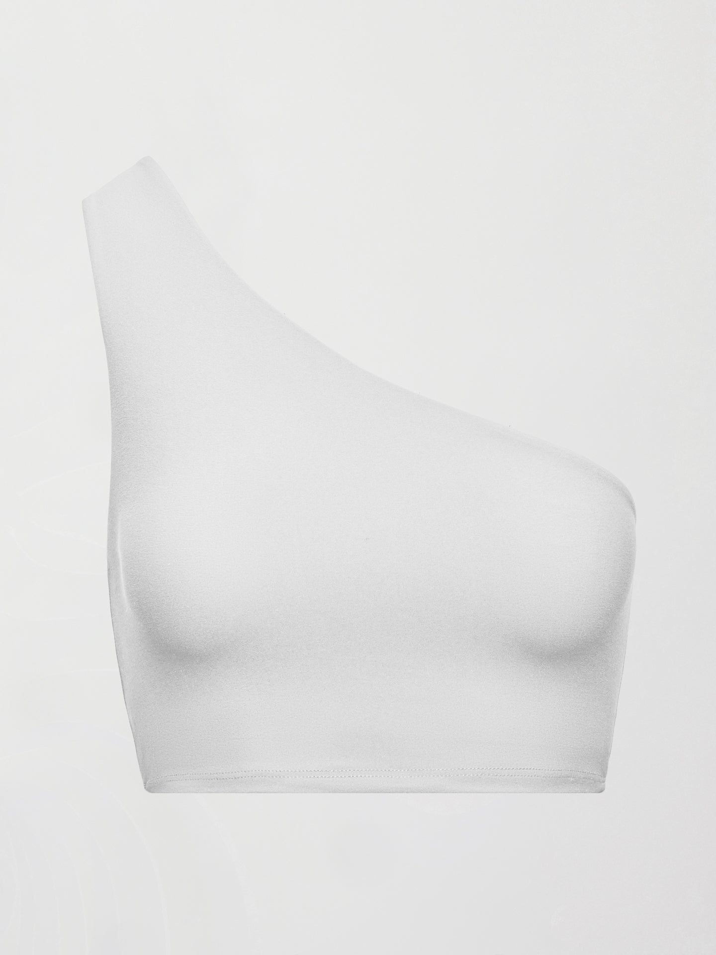 Carbon38 One Shoulder Bra in Melt - White