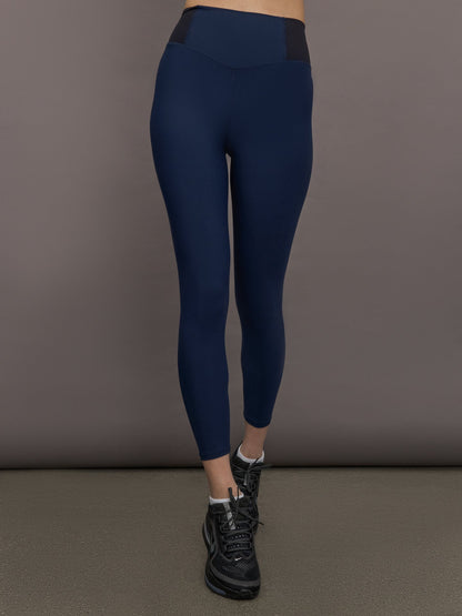 Carbon38 Seamed Legging in Melt - Navy/Black