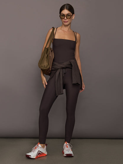 Carbon38 Strappy Tank in Melt - Chocolate Torte