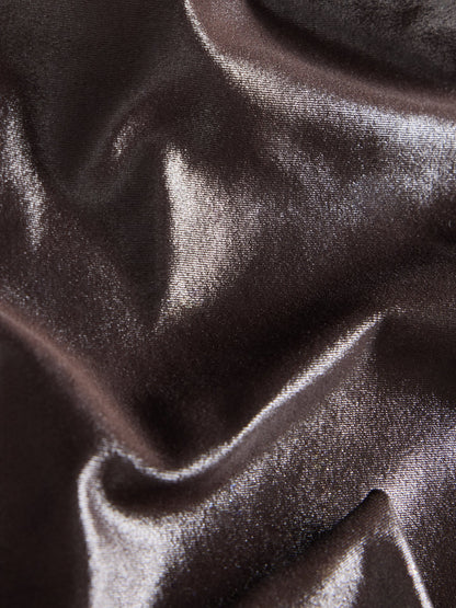 Carbon38 High Rise 7/8 Legging in Takara Shine - Chocolate Torte