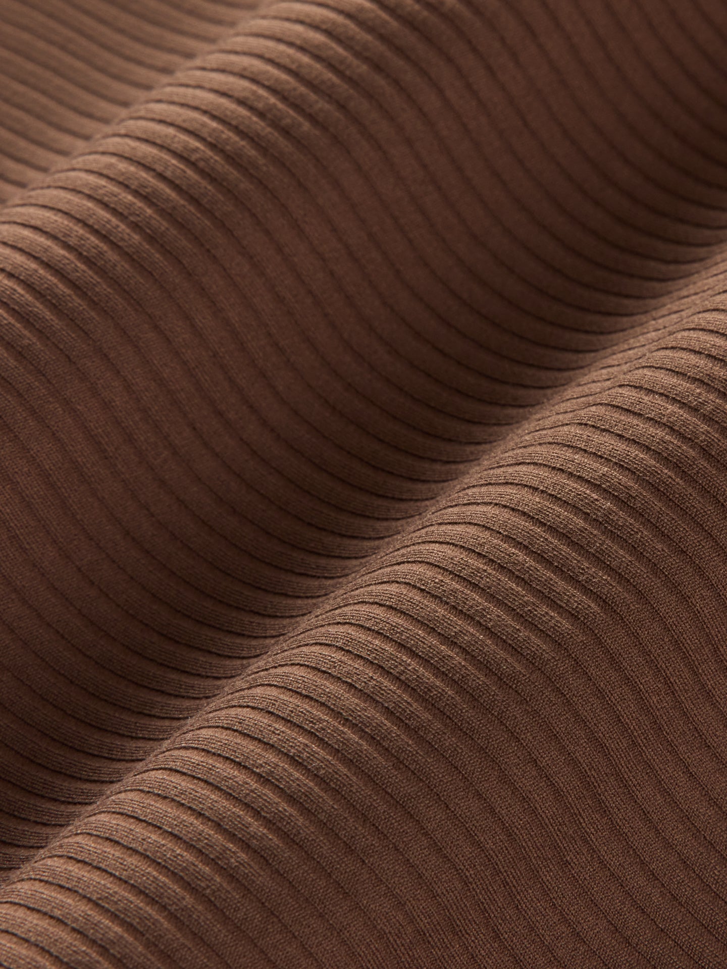 Carbon38 Racerback Bra in Ribbed Melt - Cocoa Brown