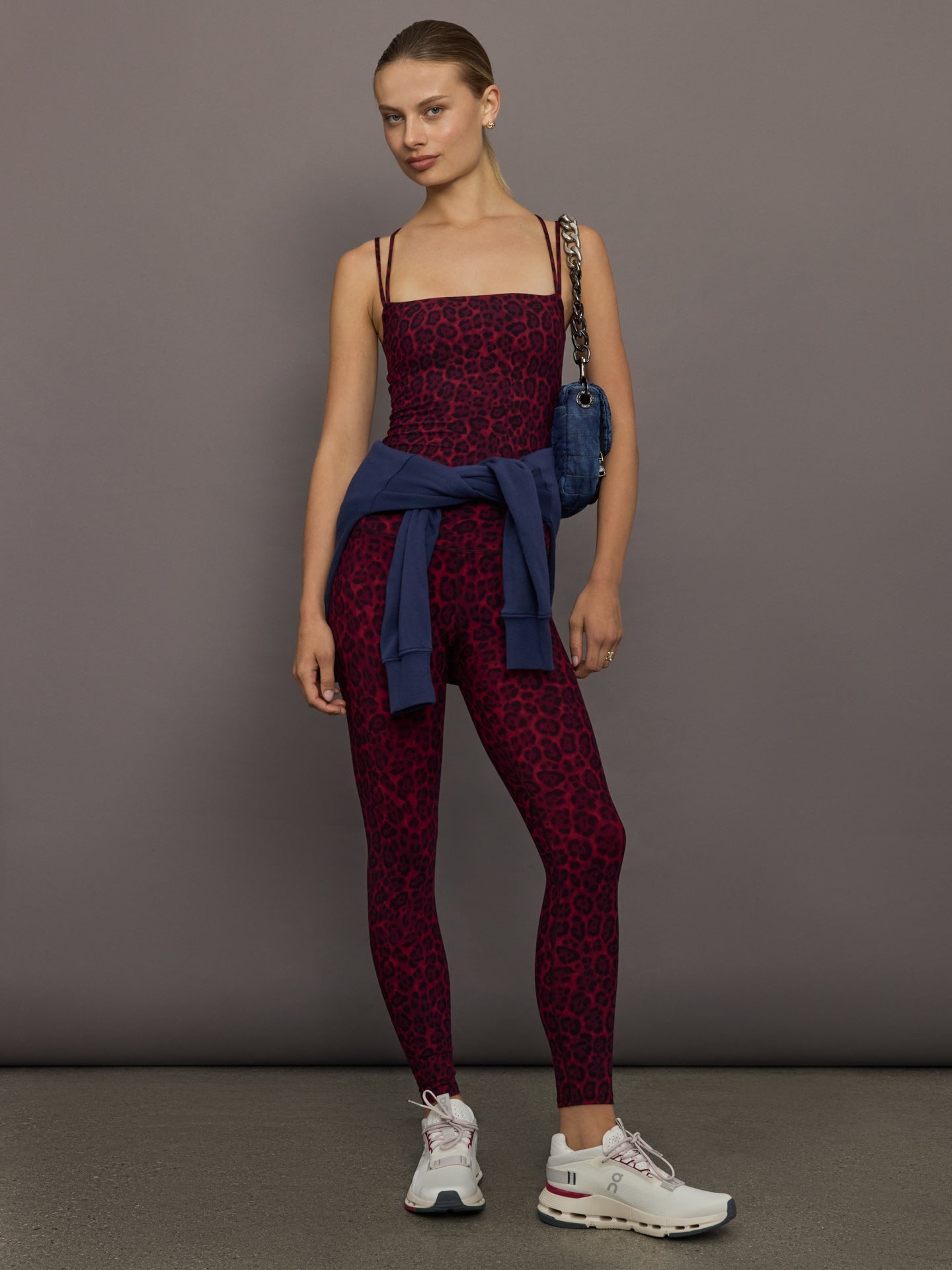 Carbon38 Strappy Tank in Melt - Red Leopard