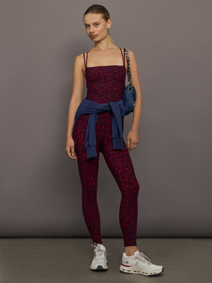 Carbon38 Strappy Tank in Melt - Red Leopard