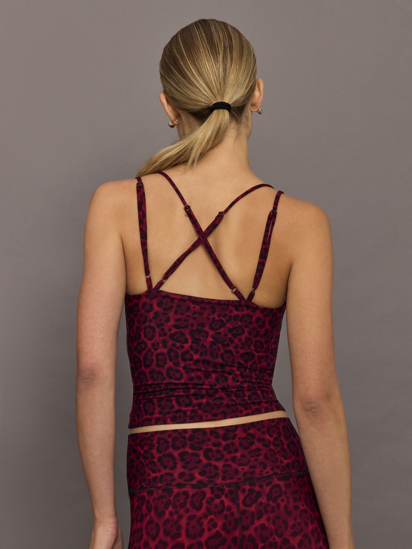 Carbon38 Strappy Tank in Melt - Red Leopard
