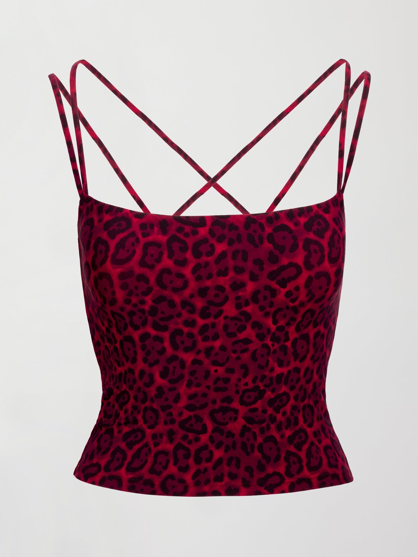 Carbon38 Strappy Tank in Melt - Red Leopard