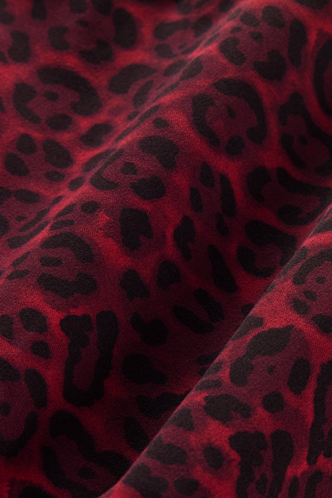 Carbon38 Square Neck Bra Top in Melt - Red Leopard