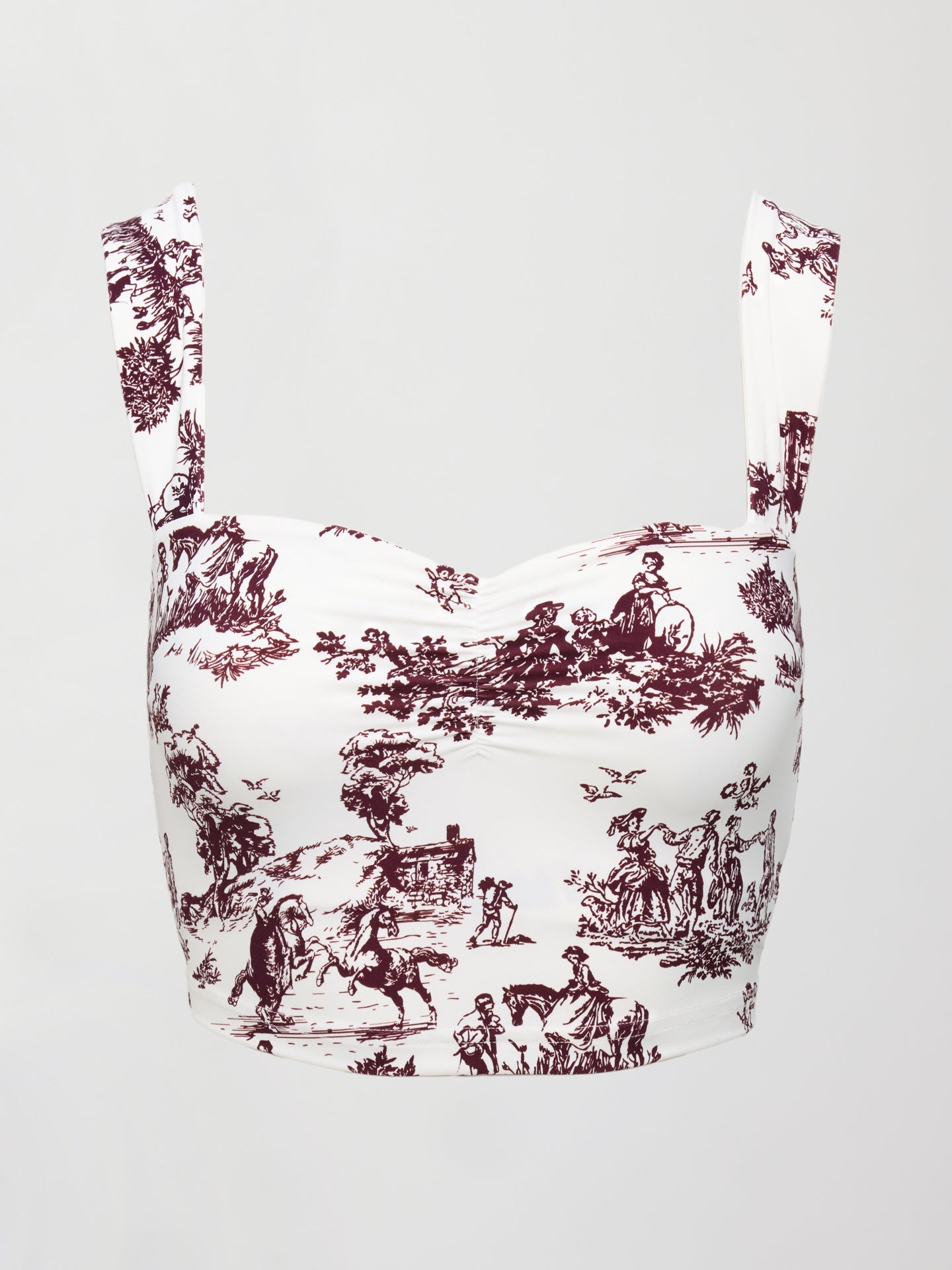 Carbon38 Toile Longline Sports Bra - Fig Toile