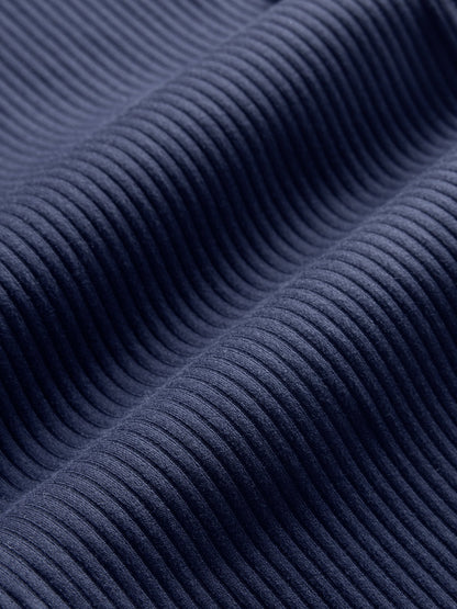 Carbon38 High Rise Legging in Ribbed Melt - True Navy
