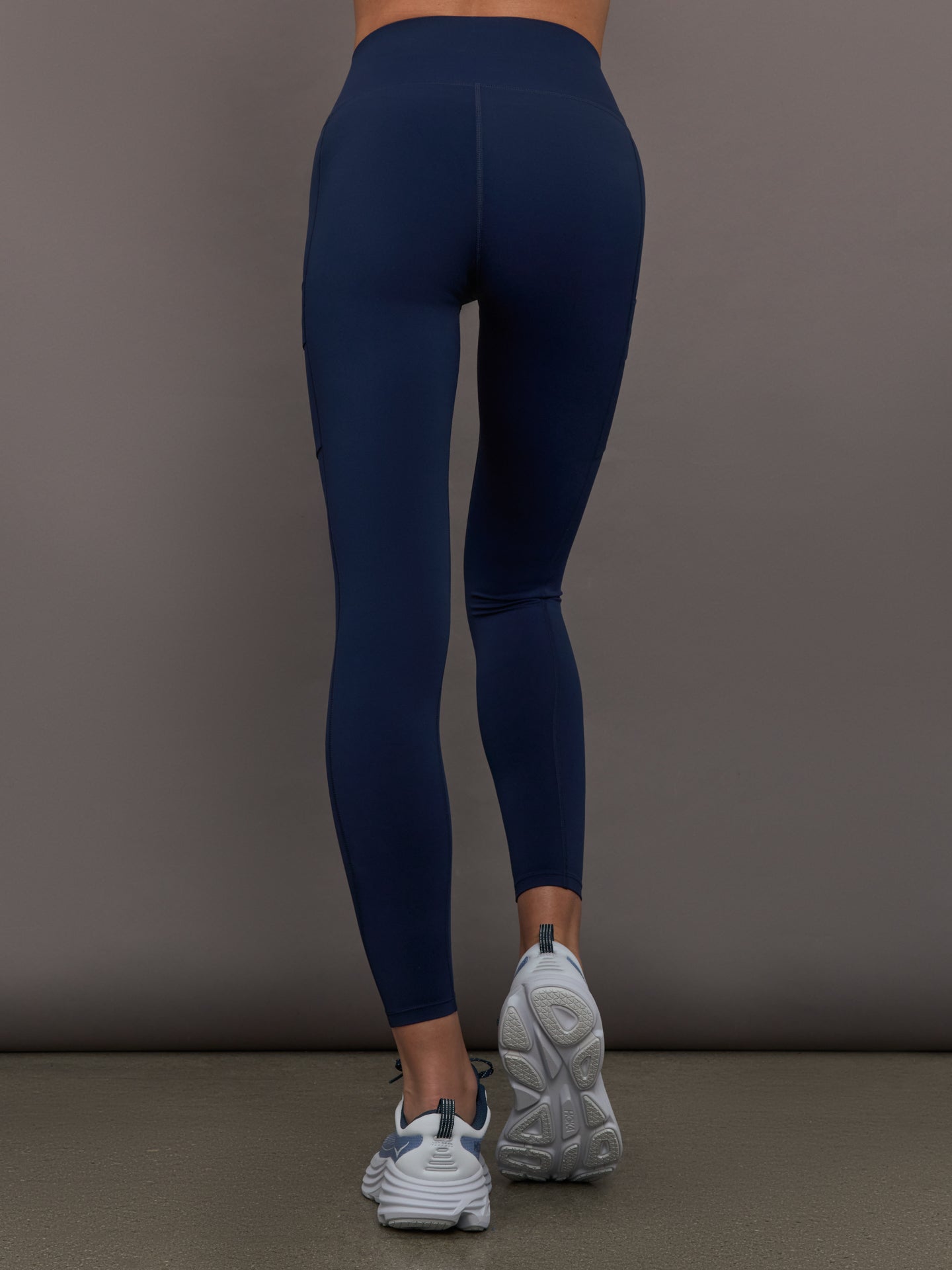 Carbon38 High Rise Pocket Legging in Diamond Compression - Navy