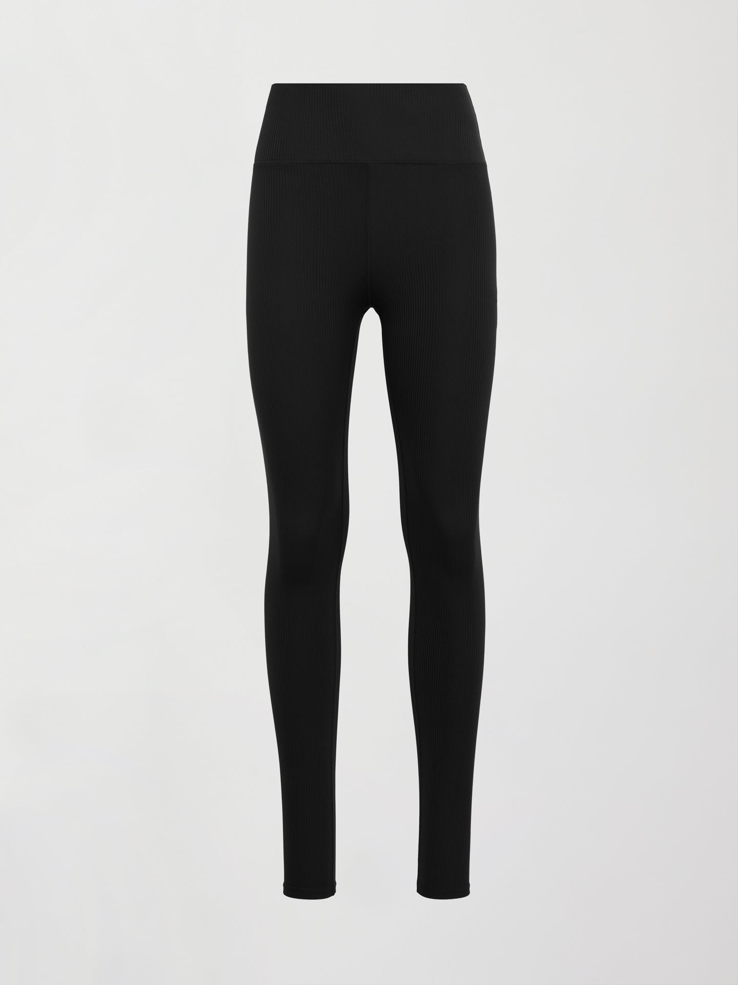 Carbon38 High Rise Legging in Ribbed Melt - Black