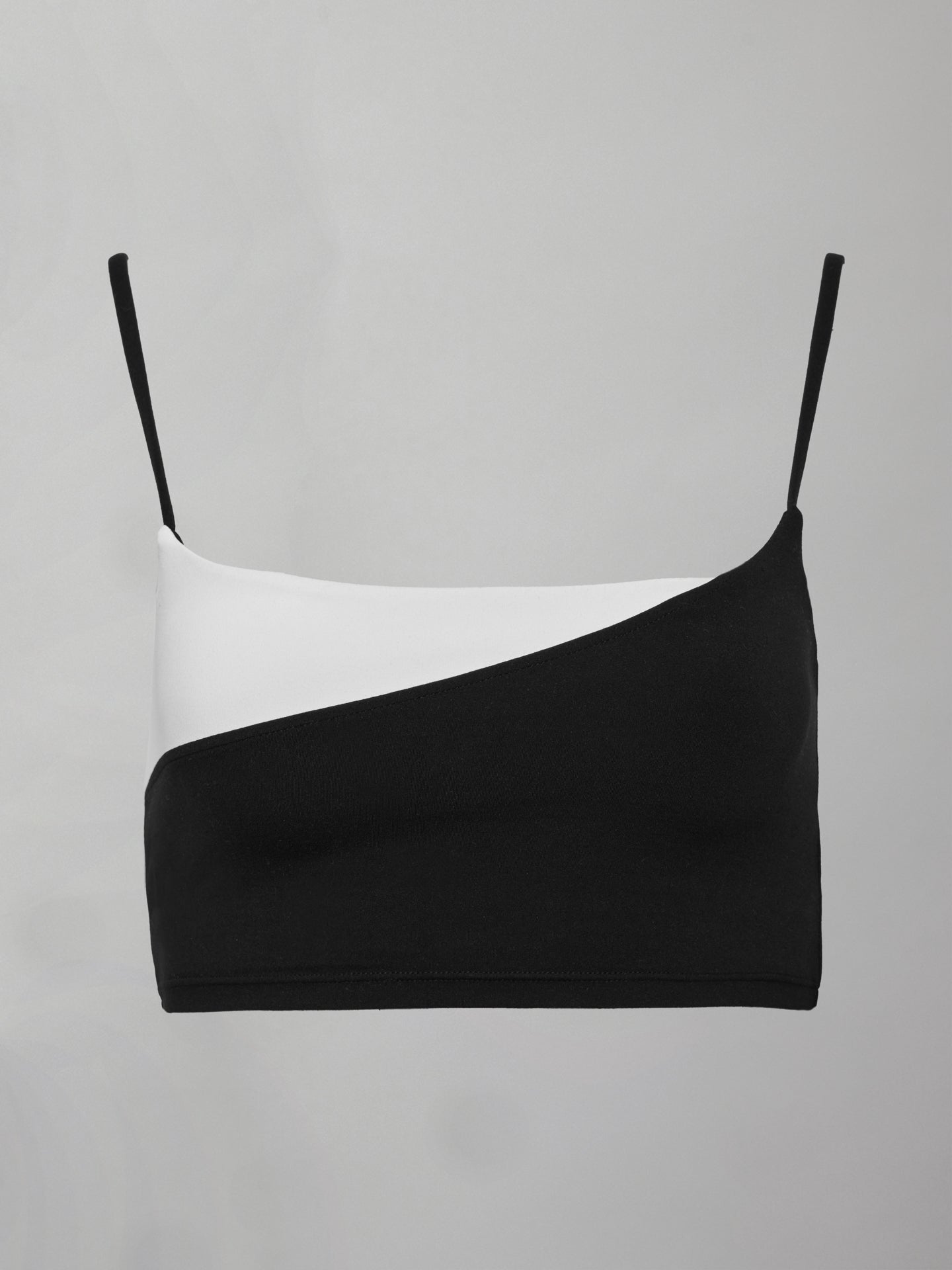 Carbon38 Spliced Colorblock Bra in Melt - Black/White