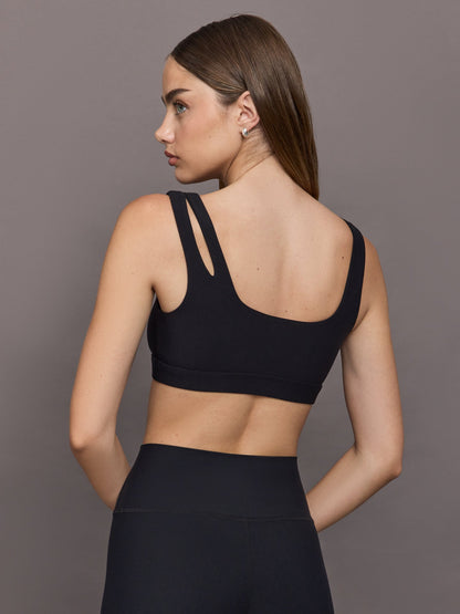Carbon38 Cutout Bra in Melt - Black