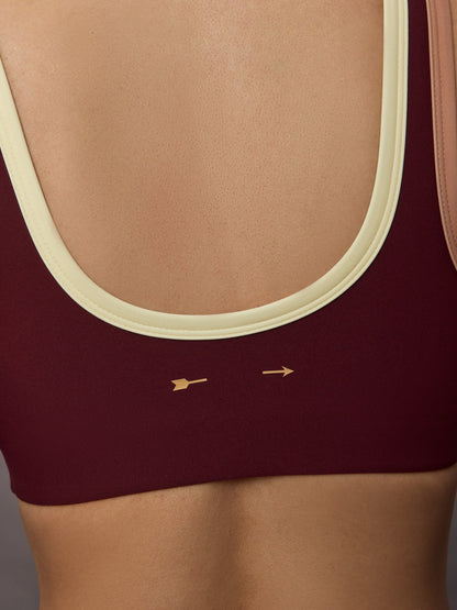 Carbon38 Trail Harley Scoop Bra - Red