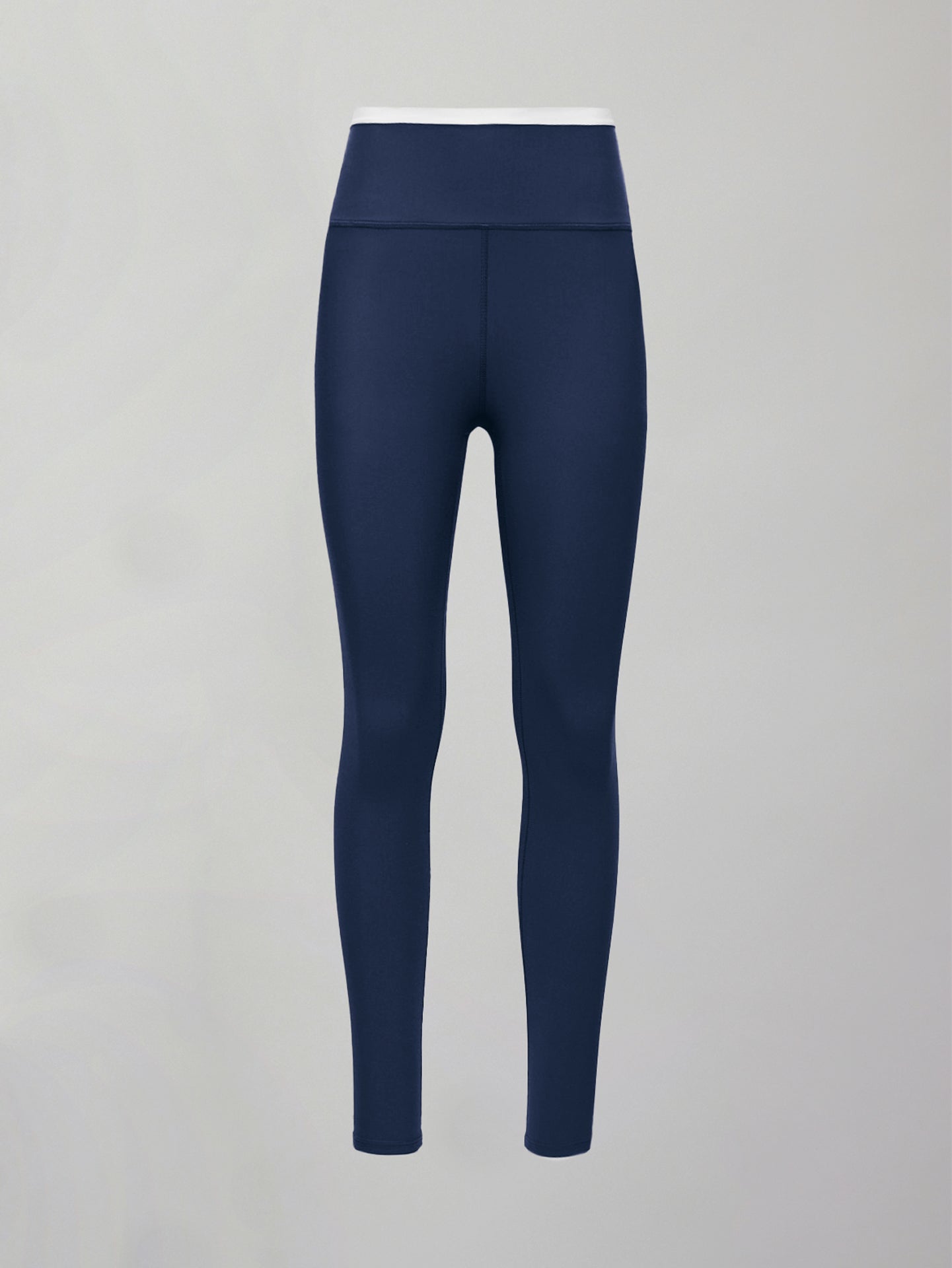 Carbon38 Contrast Waistband Legging in Melt - Navy/White