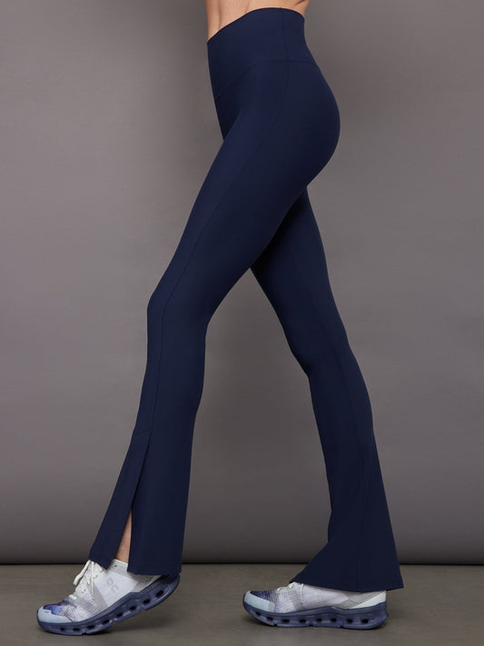 Carbon38 Split Bootcut Legging in Melt - Navy Blazer