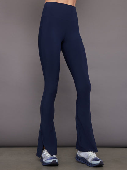 Carbon38 Split Bootcut Legging in Melt - Navy Blazer