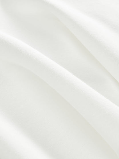 Carbon38 Asymmetrical Flounce Tennis Skirt in Scuba - White