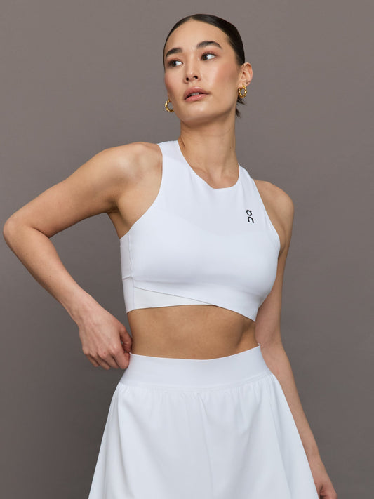 Carbon38 Court Crop Top - White