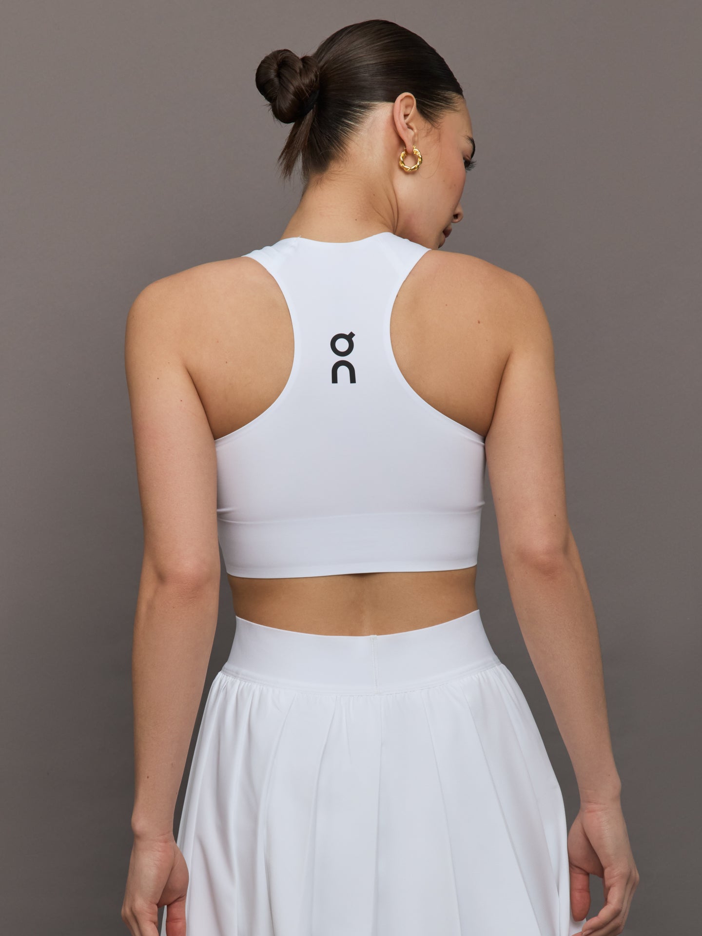 Carbon38 Court Crop Top - White