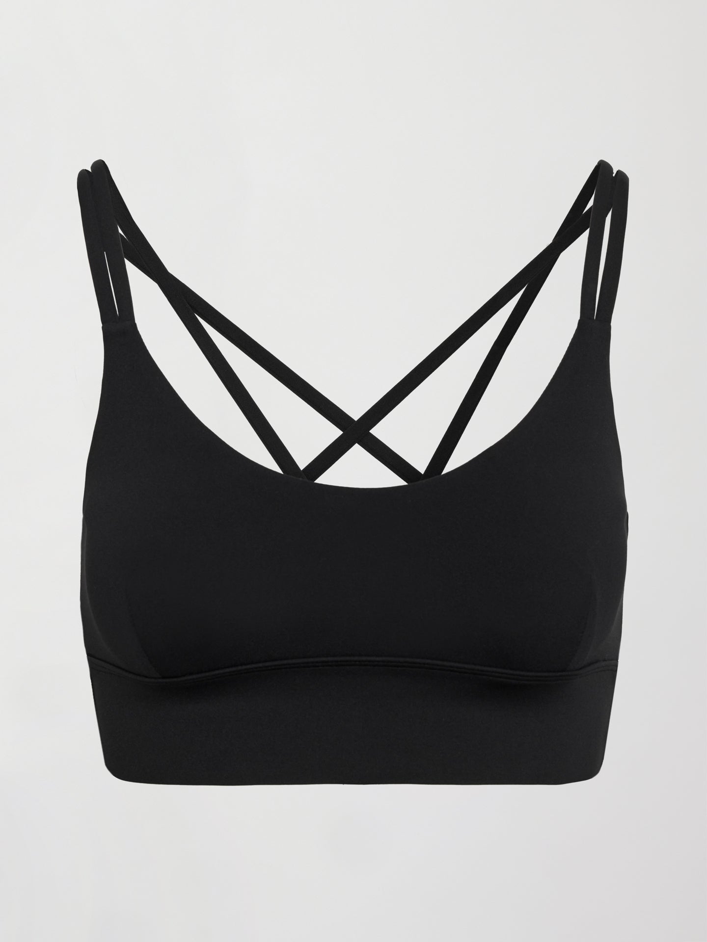 Carbon38 Multi Strap Active Bra in Diamond Compression - Black