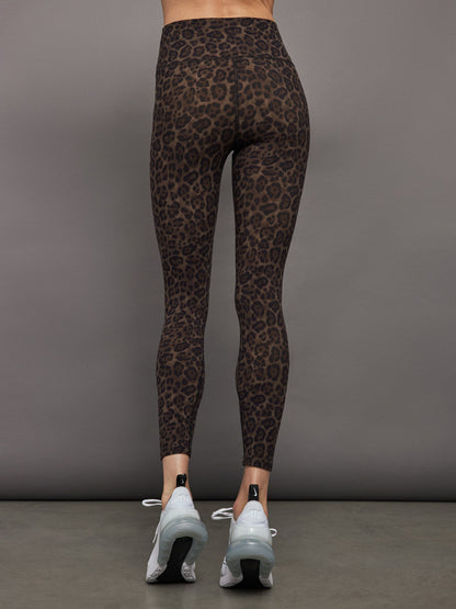 Carbon38 High Rise Legging in Melt - Leopard Print