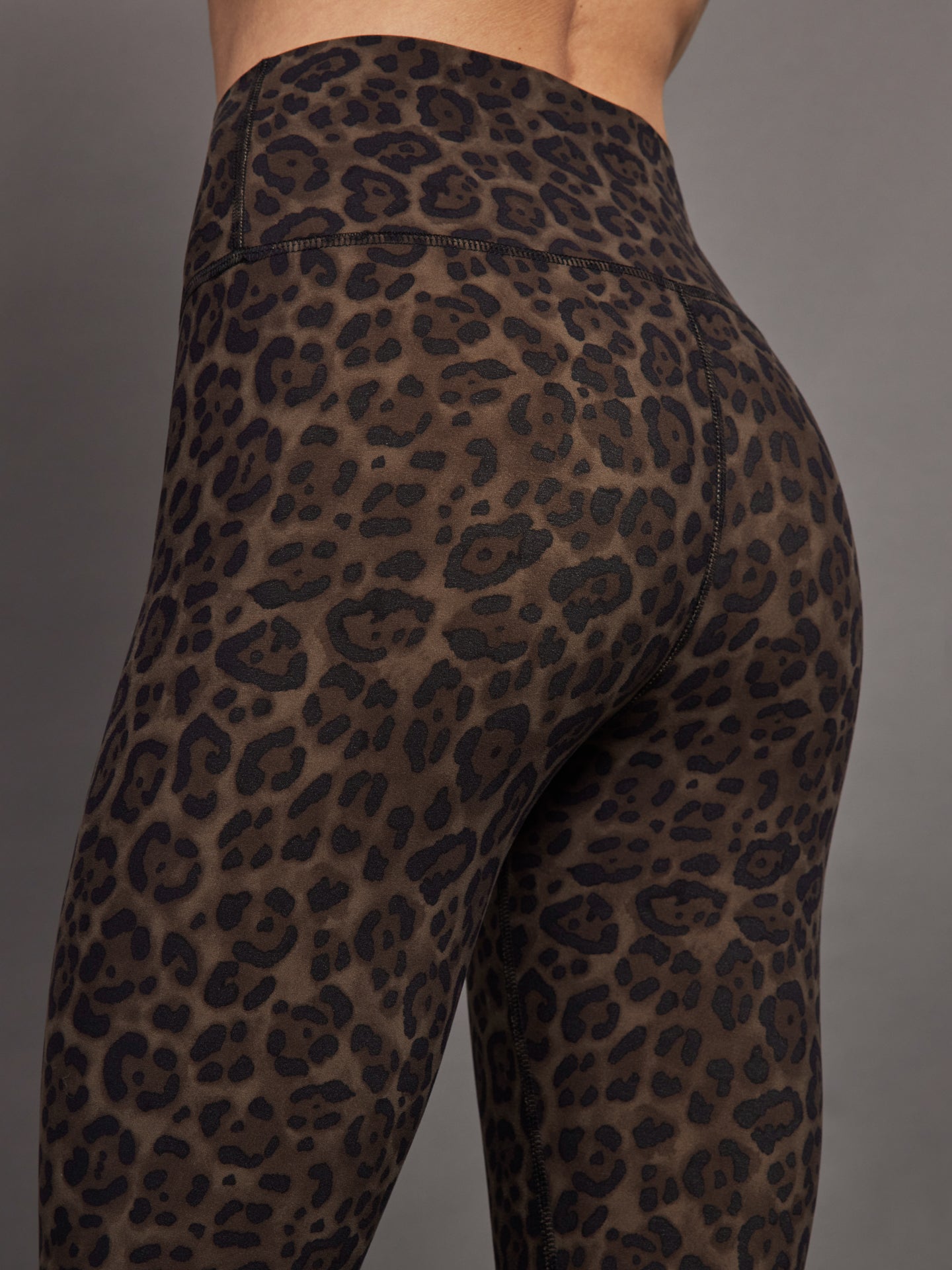 Carbon38 High Rise Legging in Melt - Leopard Print