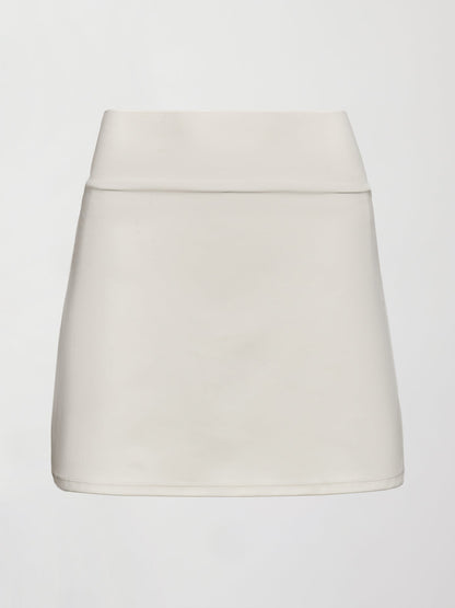 Carbon38 Tennis Skirt in Diamond Compression - Cloud Dancer