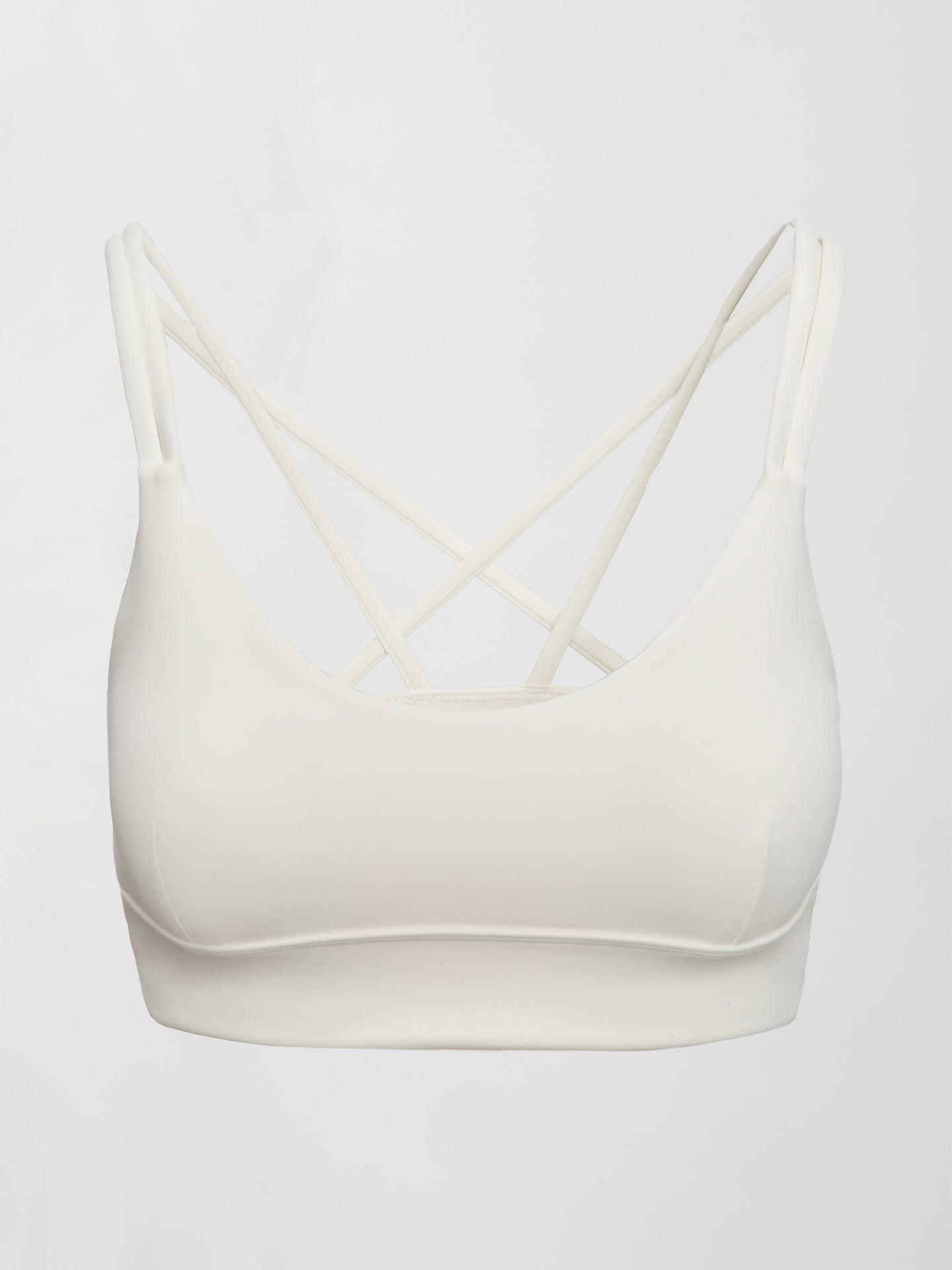 Carbon38 Multi Strap Active Bra in Diamond Compression - Cloud Dancer